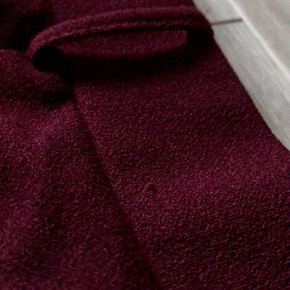 Ardene Dark Red Side Stripe Pants - Picture 3 of 4